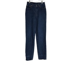 VTG Levi's 501 Women Jeans Dark Wash High Rise Button Fly Denim Size 9 MADE USA