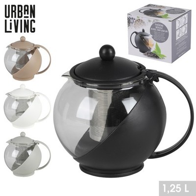 1250ml Moderne Stilvolle Glas Teekanne & LOSE TEEBLATT-EI TEEKANNE 1,25 Liter