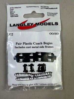 Langley Models J22 Paar Kunststoff Reisebus Drehgestelle 009/HO Scale Kit