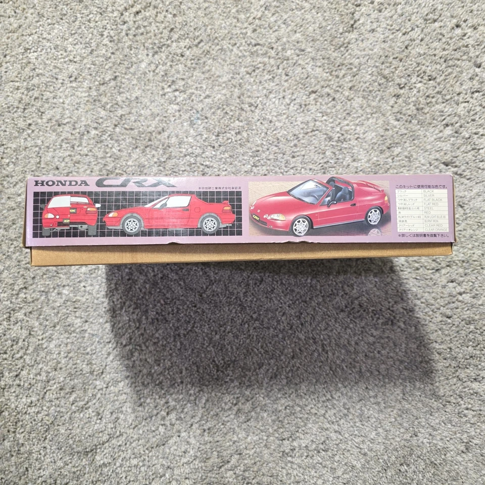 Fujimi 1/24 Honda CR-X Del Sol SiR Red Model Kit JDM EG2 Japan Rare LHD Export - Image 4 of 4