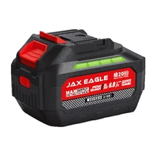 Jax Eagle 20V Max Battery Lithium-Ion 6.0Ah for Cordless Power Tool Batteries