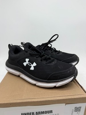 Under Armour Charged Assert 10 Sneakers Women's Black Lace-Up Low Top - 8 WIDE