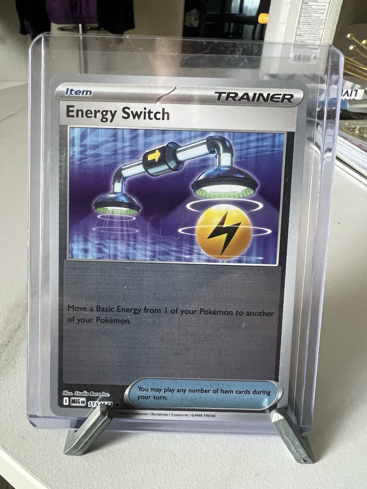 Pokémon TCG Energy Switch 115/132 Reverse Holo Mega Evolution NM Condition