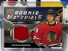 2020-21 Upper Deck Rookie Materials Jersey #RM-NB Nicolas Beaudin