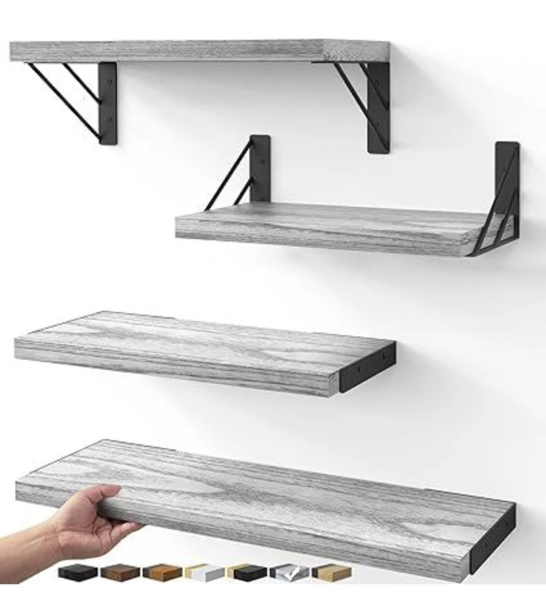 BAYKA Wall Shelves for Bedroom Decor Floating Wall Shelves for Wall Decor
