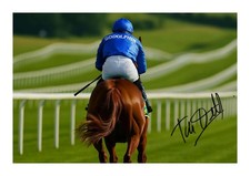 Frankie Dettori Signed Autograph Photo Print A4 Horse Racing Flat