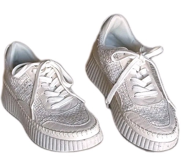 Universal Thread Sneakers Platform Woven Texture … - image 1