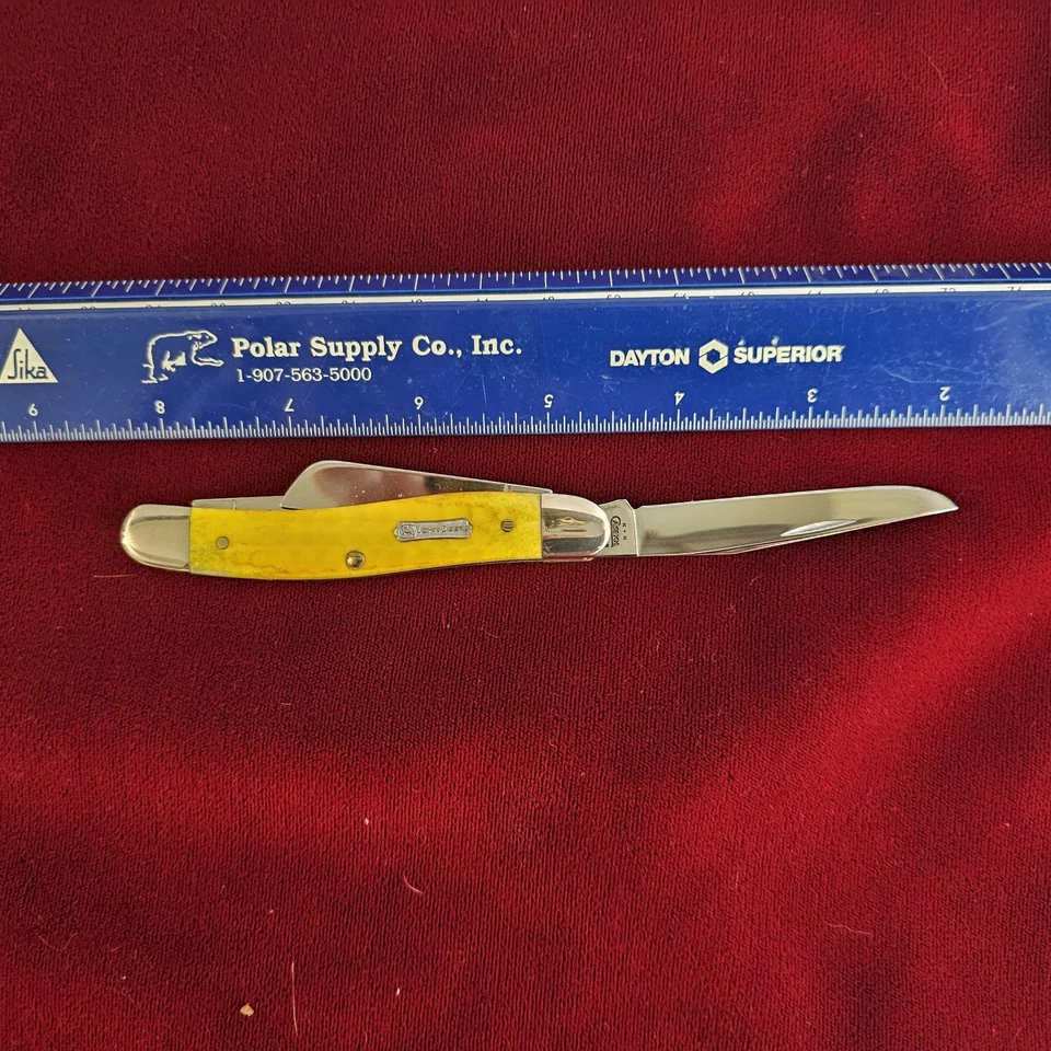 Case XX 约翰迪尔 6318 中号 Stockman 不锈钢刀 美国 全新带盒 — 第 3/4 张图片