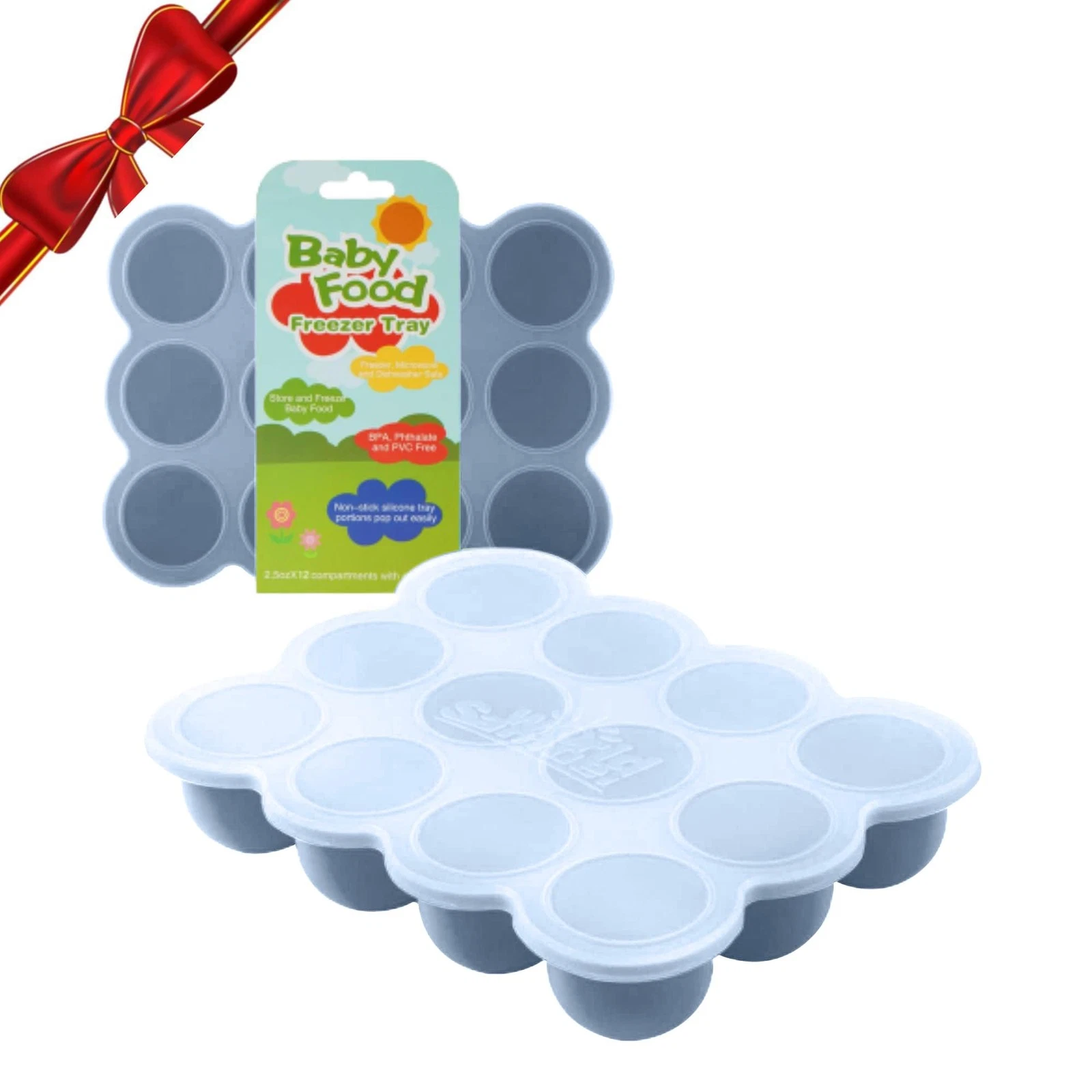 Samuelworld Baby Food Storage Container, 12 Portions x 2.5oz - BPA Free Sili...
Opens in a new windo