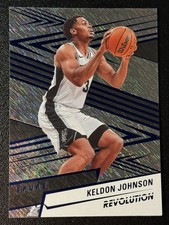 Keldon Johnson Spurs #7 Blue Storm Parallel - 2024-25 Panini Revolution