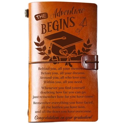 Graduation Gifts Leather Journal, Graduation Gifts for Her Him 140 Page Refil