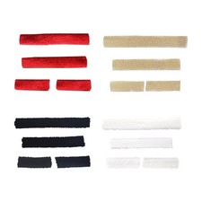 4x Nasenriemenüberzüge für Pferdehalfter, Set mit Schlauchschellen, einfache