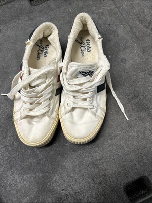 Gola For J.Crew Mark Cox Sneakers, White Navy Red, Women s 8US 39EUR 6UK
