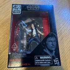 4  Star Wars 40th Anniversary The Black Series Han Solo Titanium Action Figure