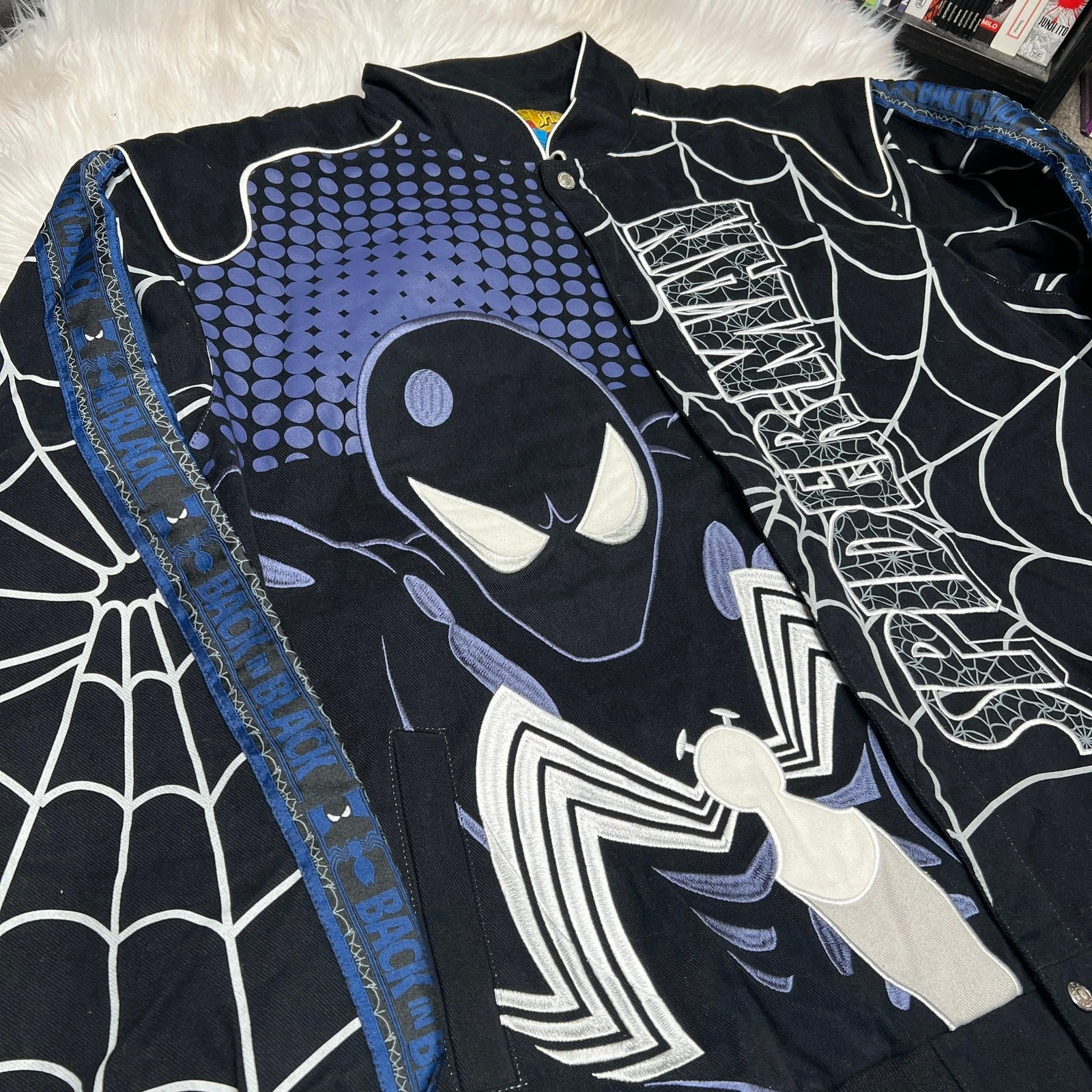 MARVEL SPIDERMAN SYMBIOTE JACKET  BLACK