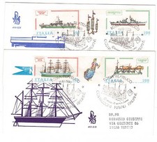 1980 REPUBBLICA BUSTE FDC NAVI V/991
