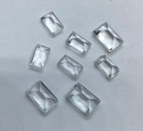 Piedras preciosas sueltas AAA facetadas corte baguette topacio blanco natural para hacer joyas - Imagen 3 de 24