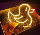 12"x11" Yellow Duck Flex Led Neon Sign Light Gift Shop Show Wall Display Décor