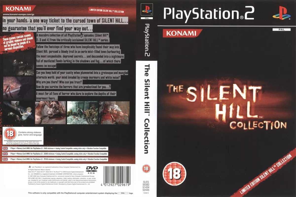  Silent Hill Collection PS2 Replacement Spare Game Case Box Cover Art Work  Only