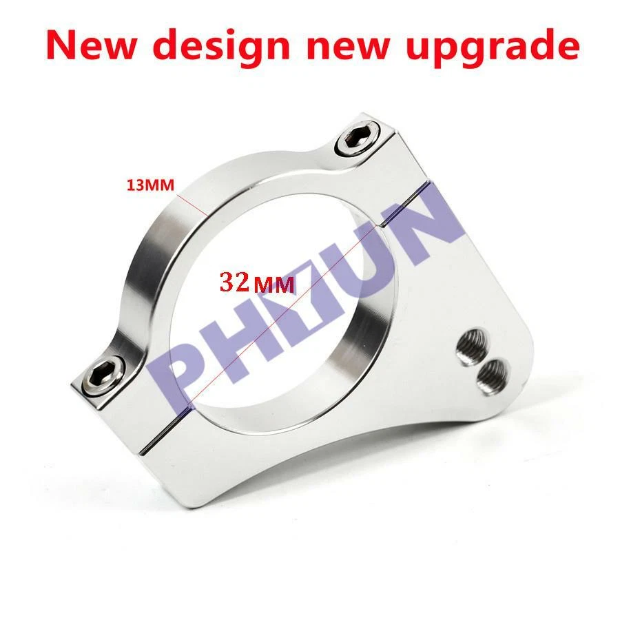 1x Amortiguador de dirección de aluminio para motocicleta 32 mm Soporte de horquilla Reducir vibración de palanca Foto 4 de 4