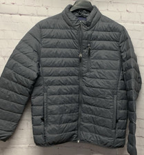Club Room XL Mens Quilted Packable Puffer Jacket Gray NEW Down