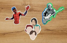 Red Hot Chili Peppers RHCP Vinyl Bumper Sticker Decal 3-pack Flea Kiedis 3in