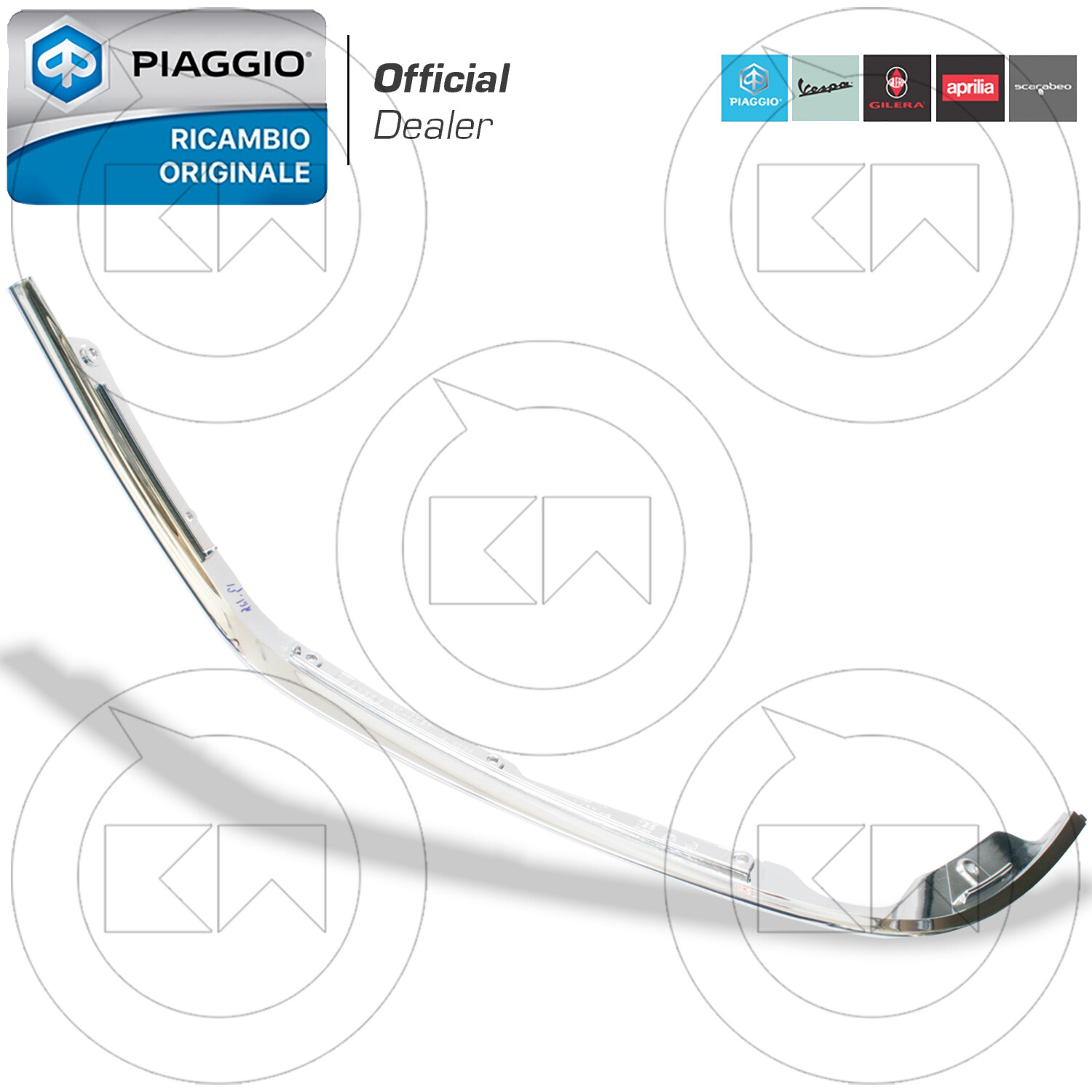 PROFILO BORDOSCUDO DESTRO ORIGINALE PIAGGIO VESPA LX PRIMAVERA 4T IE 125 2013