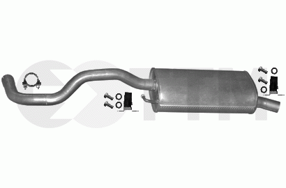 Silenziatore Marmitta Posteriore+ per SEAT IBIZA 1.6 1.8 1.9 D 2.0 1993-1999 - Foto 1 di 1
