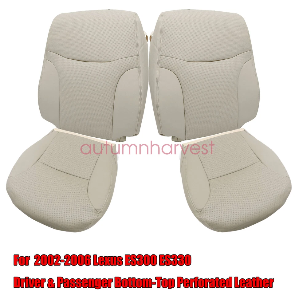 Cubierta de asiento de cuero frontal tostado para Lexus ES300 ES330 2002 2003 2004 2005 Foto 2 de 4