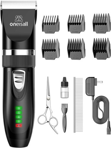 Cat Clippers for Matted Hair, Quiet Cordless Shaver, 2-Speed Grooming Kit - Picture 10 of 12