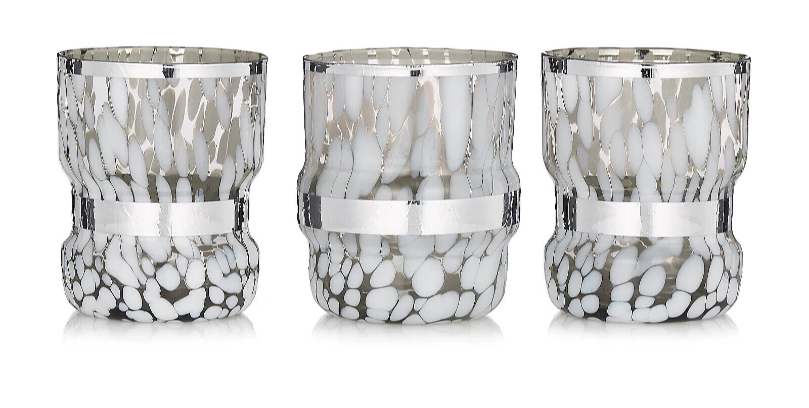 JM by Julien Set of 3 Confetti Votive Glasses New eBay