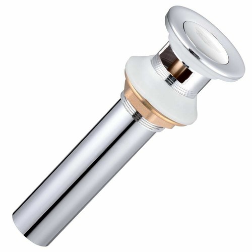 1 1/2" Overflow Brass Pop Up Drain Chrome Bathroom Lavatory Vessel Basin Sink - 第 2/4 張圖片
