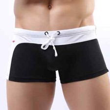 Mens Aussie Style Square Cut 007 Boxer Trunk Swimwear Trunks S M L UK FAST POST