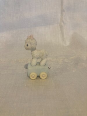 Precious Moments Birthday Train 1985 Happy Birthday Lamb Age 1 - free shipping