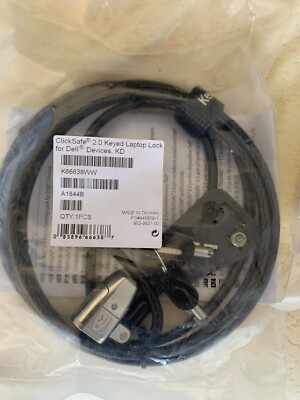 Kensington K66638WW Click Safe 2.0 Keyed Laptop Lock for Dell Devices