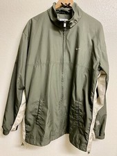 NIKE Windbreaker Jacket Men  s XL Olive Green
