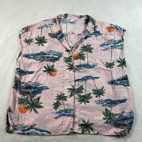 Old Navy Womens Tropical Palm Tree 