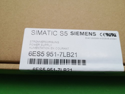 6ES5 951-7LB21 NEW SIEMENS 6ES5951-7LB21 SIMATIC S5 Power Supply Module - Picture 1 of 4