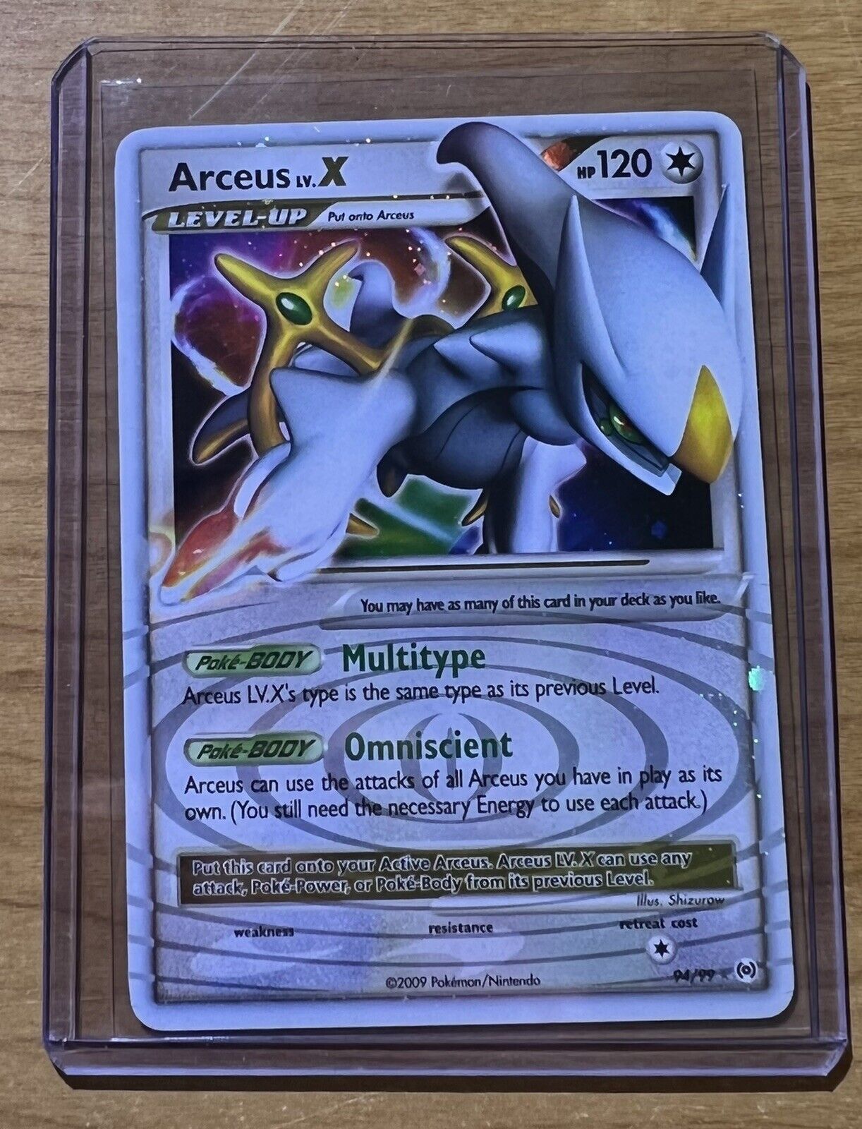 Arceus LV. X Pokemon 2009 Arceus #94 Holo