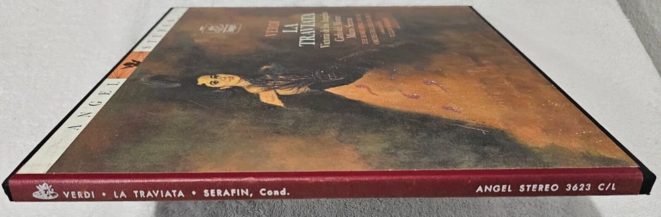 Verdi LA TRAVIATA Victoria de los Angeles 3LP Album Record Angel Stereo 3623 NMC - Image 3 of 4
