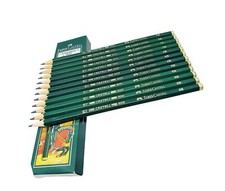 Faber-Castell pencils, Castell 9000 Artist graphite 6B pencils for sketch