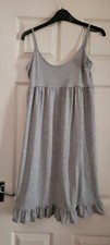 Ladies Summer Dress Grey Boohoo Size 10