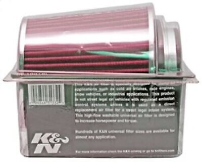 K&N 3" to 4" Round Tapered Universal Air Intake Cone Filter Chrome Car/Truck/SUV - Picture 7 of 7