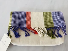 Mercado Global Woven Margarita Clutch ~ Sea Ladder Stripe ~ Brand New