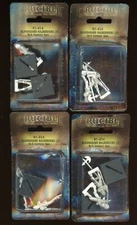 Ral Partha Crucible Metal Minis 4 Blisters of Bloodguard Halberdiers NEW