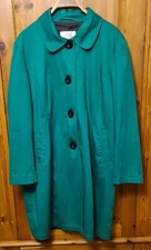 Green Colour Pop Mac Coat Size 18 Ann Harvey Cotton Trench Jacket