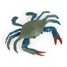 Sea Animal Figures Toy Green Small Crab Plastic Realistic Ocean Animal Figurine