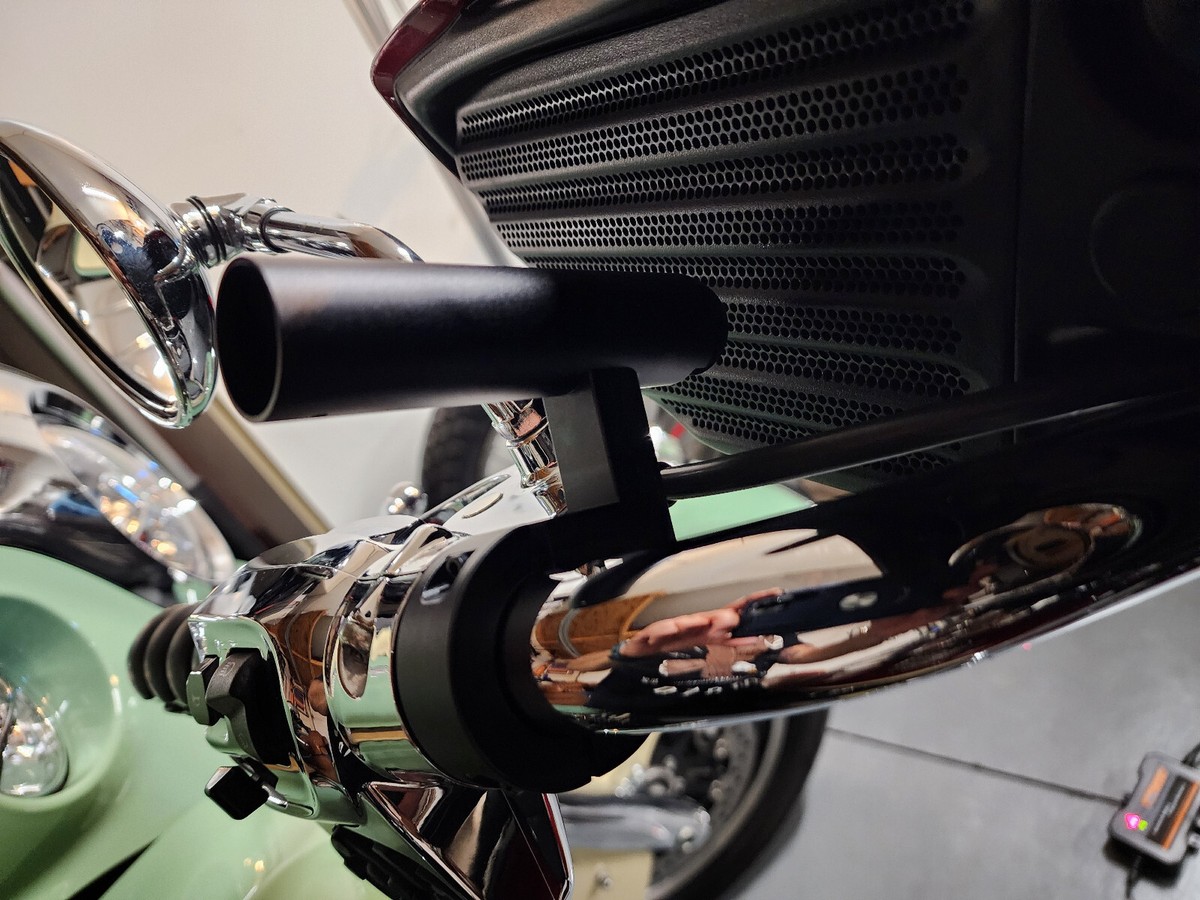 Motorcycle Cigar Holders Chrome, Anodized Matte Black and Anodized Matte  Silver