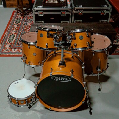 Mapex Meridian Maple 6pc Drum Set Complete with Hardware - Gloss Lacquer Natural
