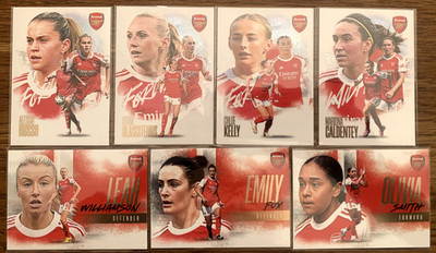 Arsenal Frauen Futera FX 2025/26 Querformat Portrait Karten